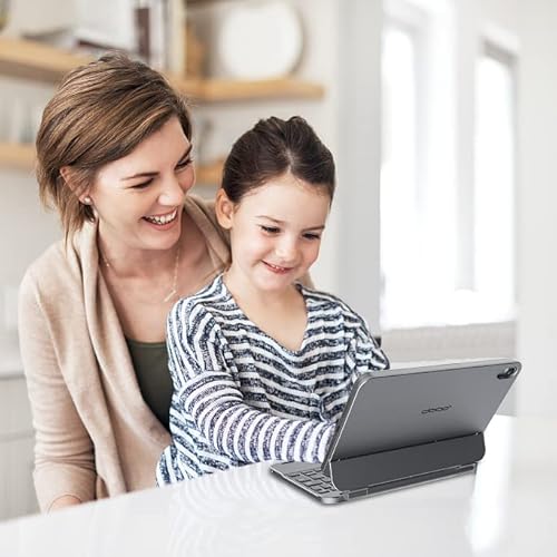 Doqo Ipad Mini 6 Keyboard Case For 2021 8.3-Inch 6Th Generation, Touchpad Wireless Backlit Keyboard, Magnetic Floating Cantilever Stand, Slim Protective Cover Folio，Aluminum Alloy Material(Gray) #TOP5