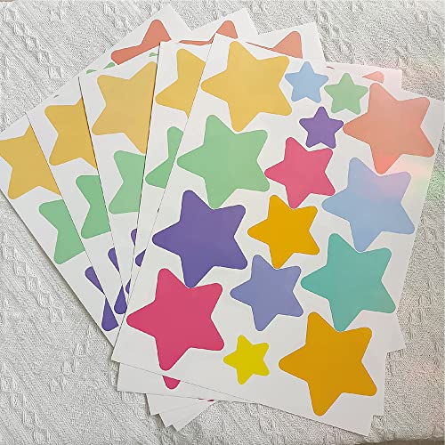 150 stickers decorativos de estrellas en vinilo removible miniatura 3