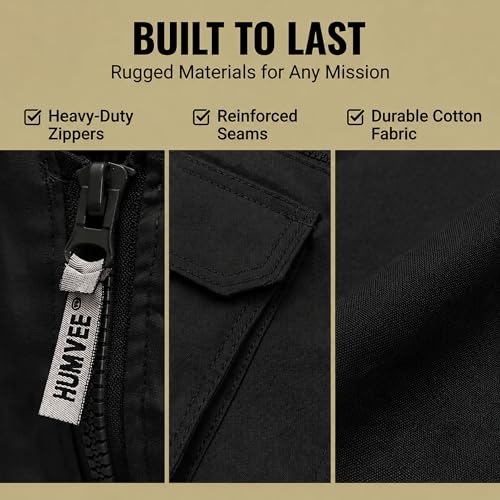Image of Humvee Utility Vest with 21 Pockets -Travel, Safari, Hunting, Camping, 100% Cotton, Tactical Jacket for Men & Women