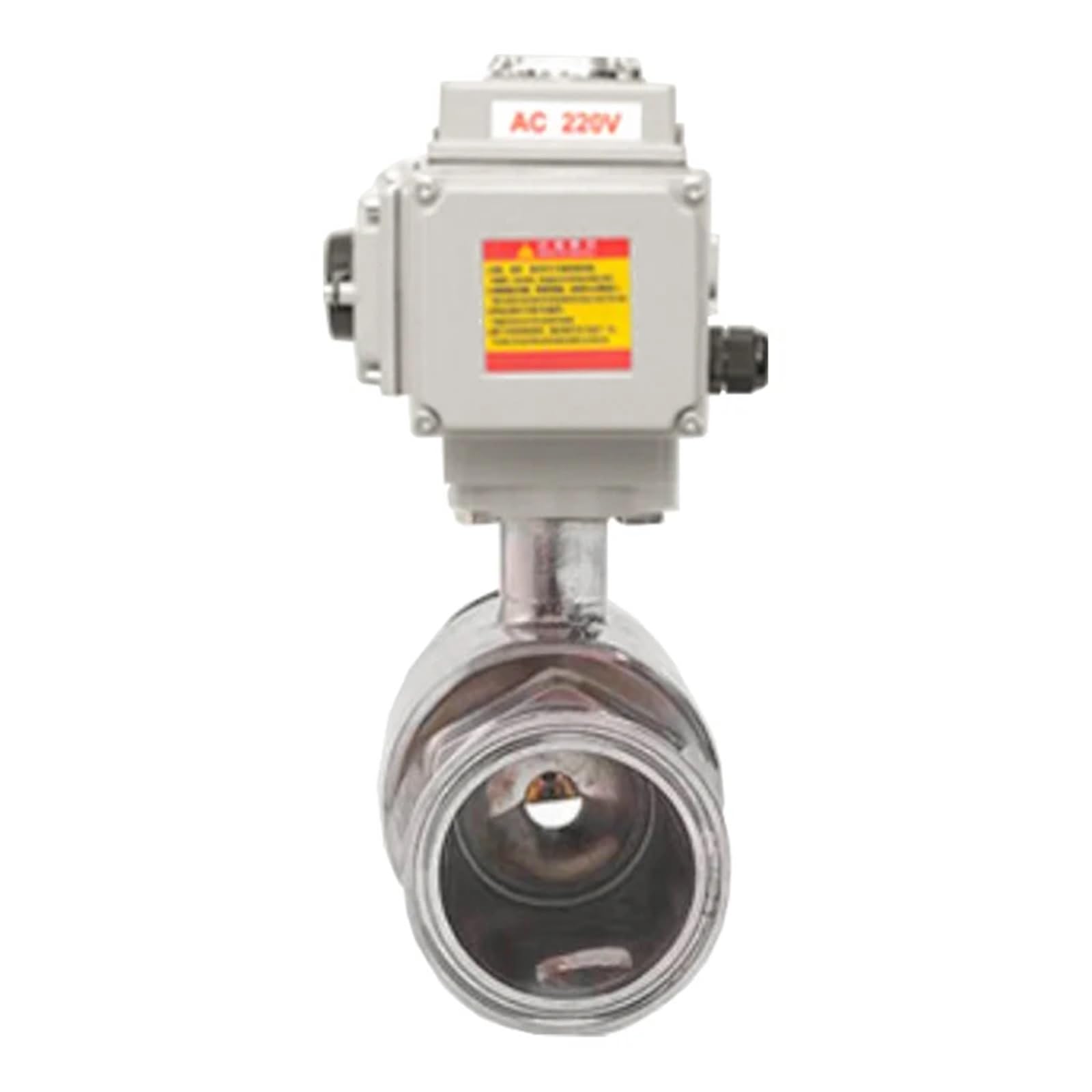 QRUYHBAJU 76mm Sanitary High Platform Electric Ball Valve 220V 110V 12V 24V Stainless Steel Clamp Type Quick-fit Through Ball Valves(12VDC)