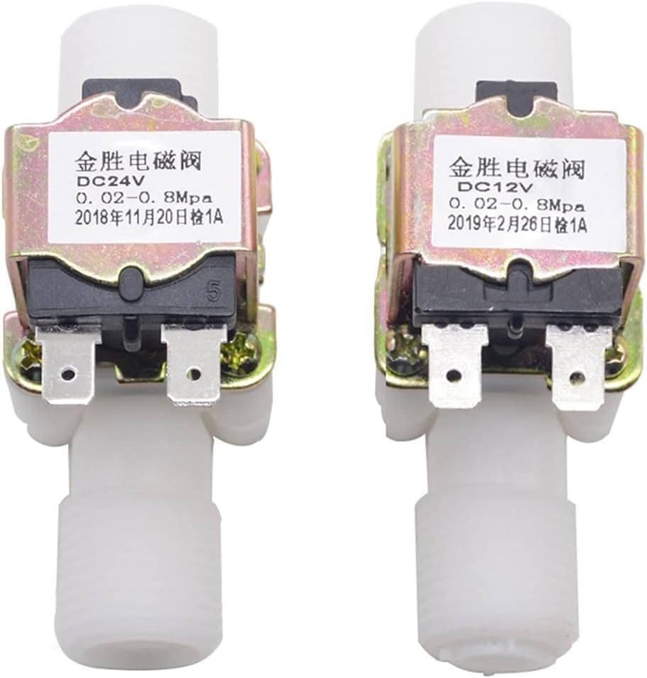 Électrovanne en plastique 1/2 DC 24V pour distributeur d'eau