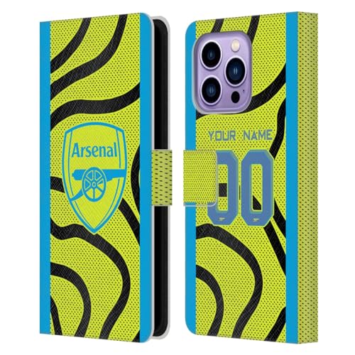 Coque Arsenal FC pour iPhone 14 Pro Max, étui portefeuille stylé pour les jours de match