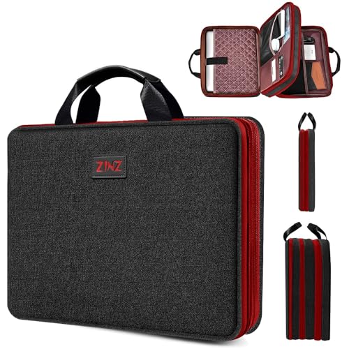 ZINZ Schlanke und Erweiterbare Laptop Tasche 13 13.3 13.6 14 Zoll Hülle Langlebige Recycelte Aktentasche für MacBook Air/Pro 13-14 M1 M2 M3 2021-2023 Pro/Max,13.5 Surface Laptop 4/3, B02K02