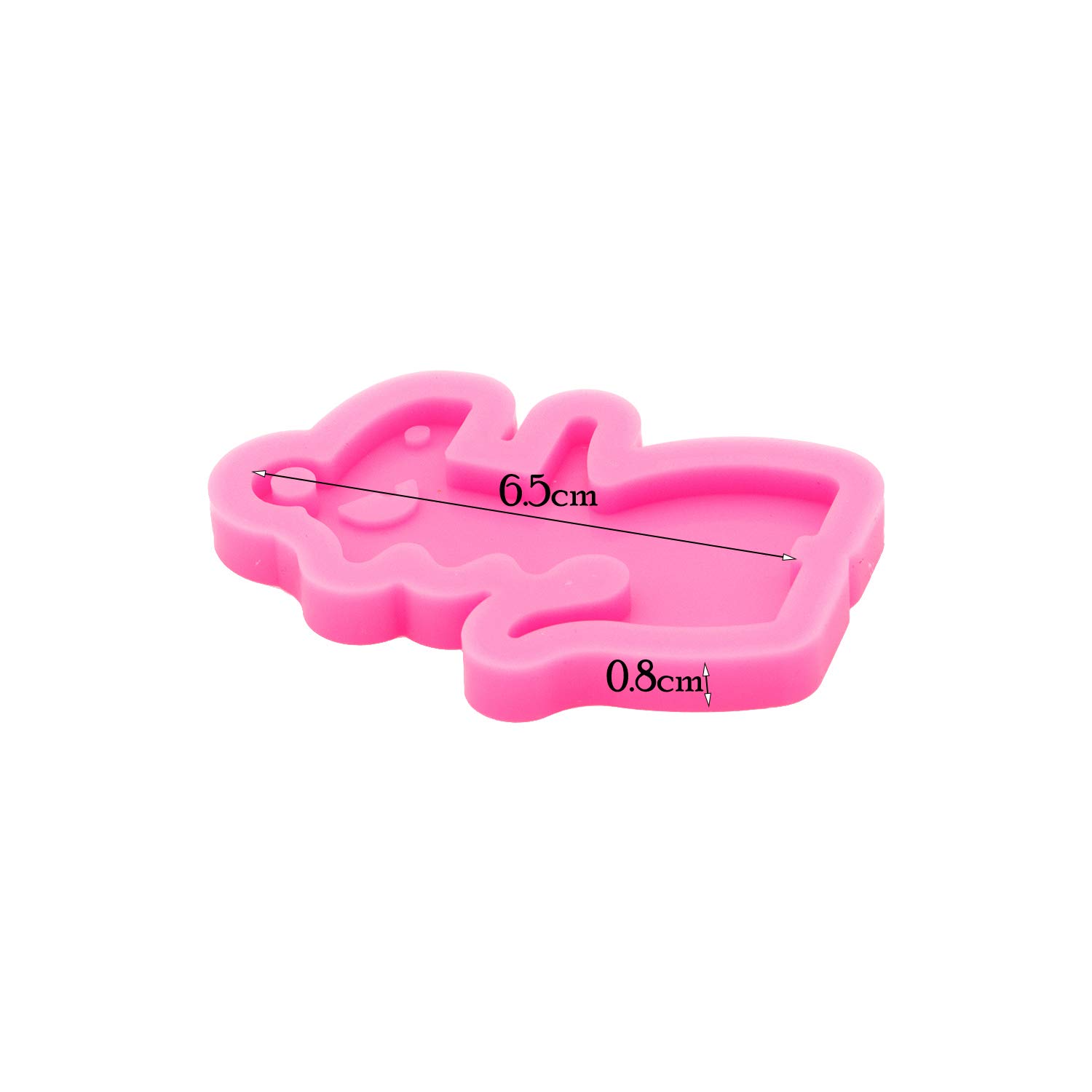 Dinosaur Family Keychain Mold - Silicone Resin Mold For DIY Keychains & Jewelry Making