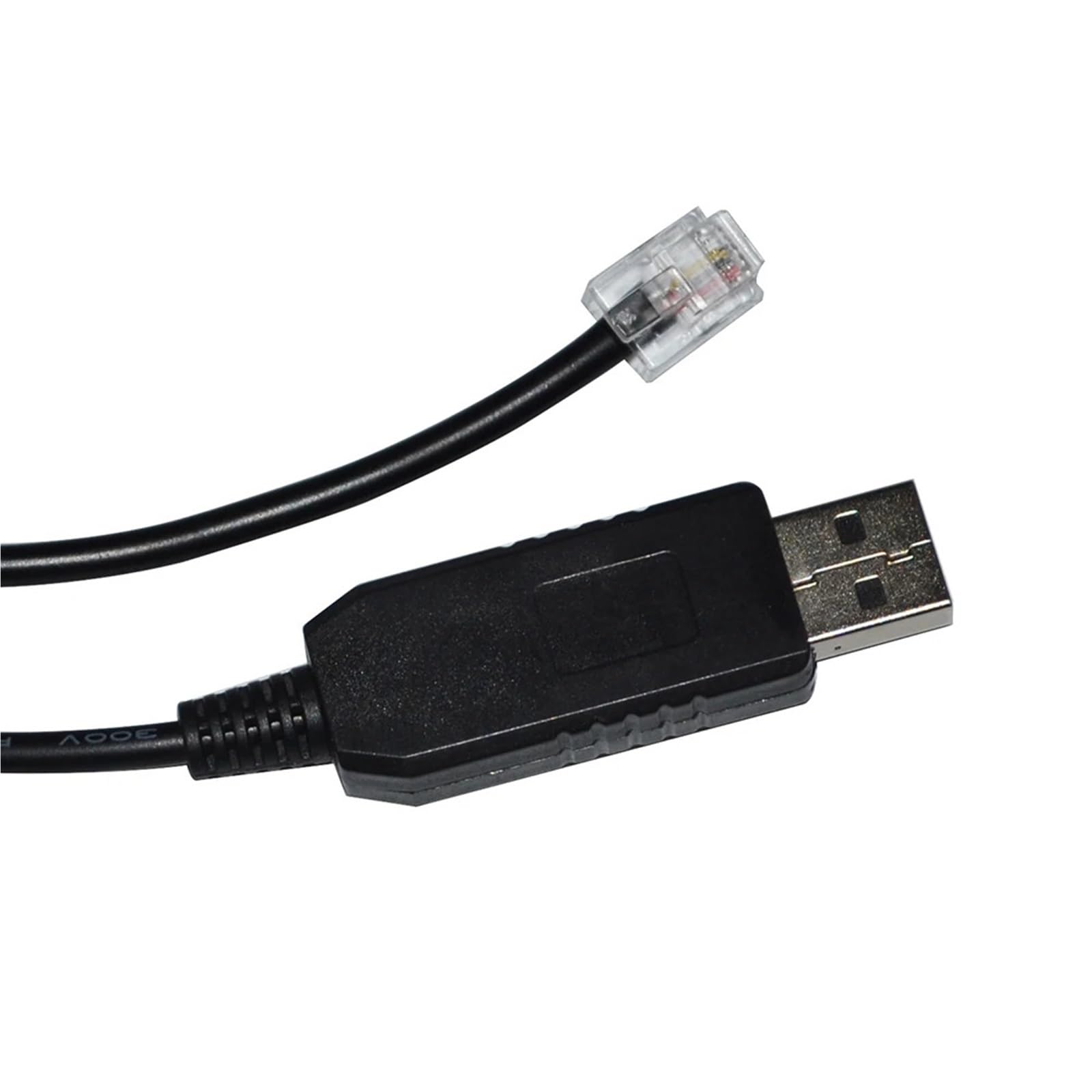 Cable Adaptador de Consola FT232RL RS485 RJ11 a USB 6P4C for Controlador de Motor de CA de la Serie VFD, comunicación con PC.(1.8m)