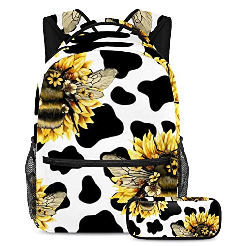 Cartables pour enfants abeille multicolore et sac ado de voyage