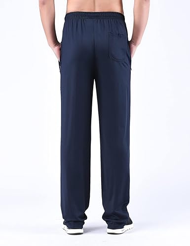 Miniatura 6 de Zoulee Nuevos pantalones deportivos con cremallera frontal para hombre