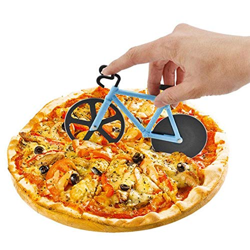 Cigopx Bicicleta Cortador de Pizza, Mountain Bike Cortador de Pizza Roda de Aço Inoxidável Roda de C