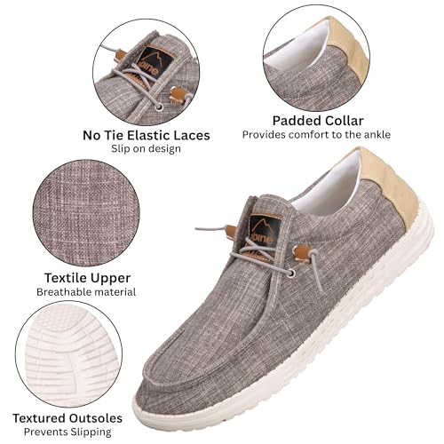Alpine Swiss Flynn Mens Boat Shoes | Lightweight Slip-On Loafers | Moc Toe Sailing Deck Shoe | Breathable Water-Resistant Summer Footwear | Travel | Light Enough to Float3