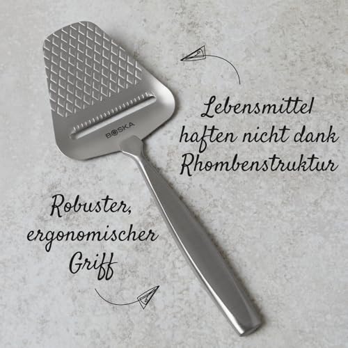 Foto von BOSKA Käsehobel Monaco+ / premium-Qualität/mit Antihaftbeschichtung/multifunktional/Hochwertiger Edelstahl/Robuster, Ergonomischer griff/Silber