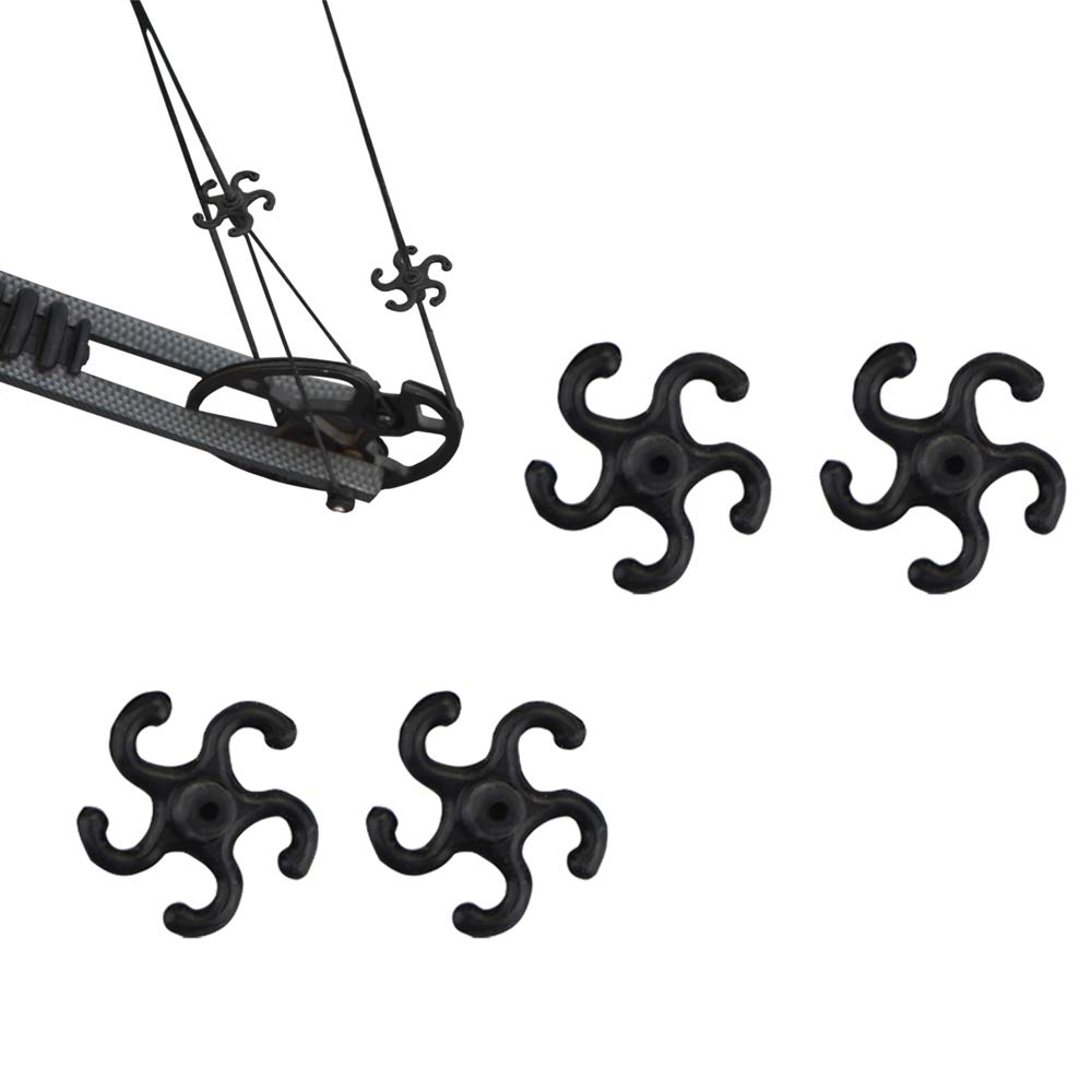 4pcs Tir à l'arc Arc Stabilisateur de Chaîne Silencieux de Corde d'arc pour Arc à Poulies String Cordes Silencieux