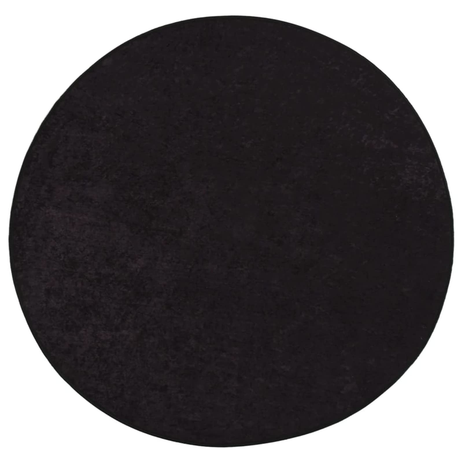 Teppich Waschbar Anthrazit φ120 cm rutschfest Teppich Flauschig Teppich KüChe Flauschiger Teppich
