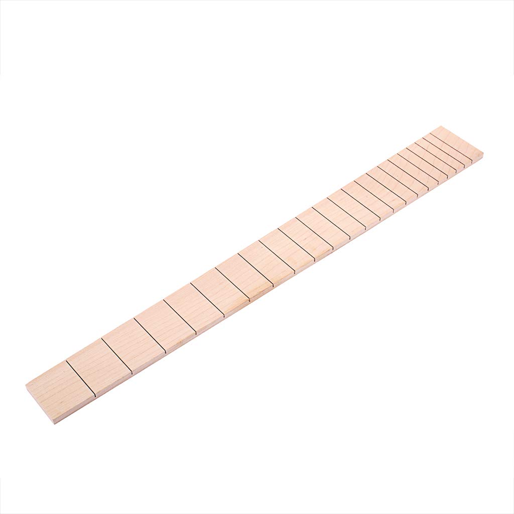 Alnicov Parti di ricambio della tastiera della tastiera della chitarra elettrica a 22 tasti in legno d'acero pre-scanalato