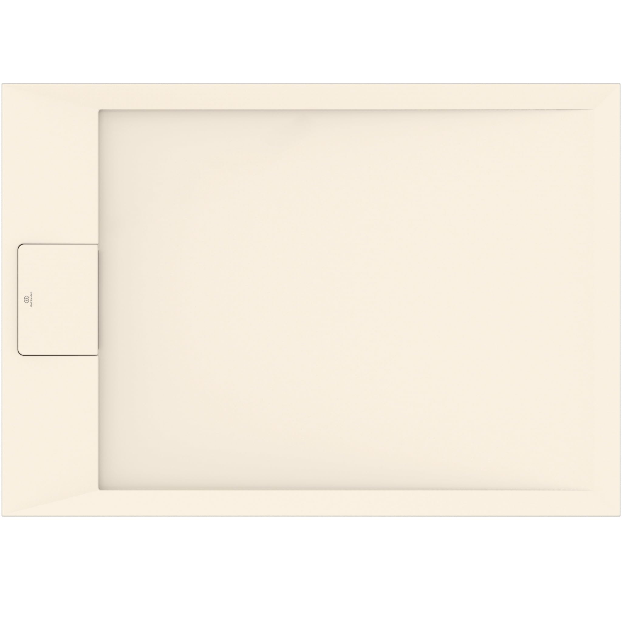 Ideal Standard -Ultraflat S I.Life Receveur de Douche Ultraplat 3 cm d'Épaisseur, Résine, Rectangulaire, 100 x 70 cm, Finition Pierre Texturée, Naturellement Anti-Dérapant, Sable, T5240FT