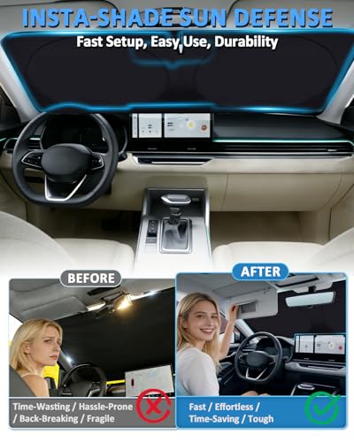 Image of Sun Shade for A4 /S4 2017-2024 2025 2026 Windshield Sunshade Window Cover