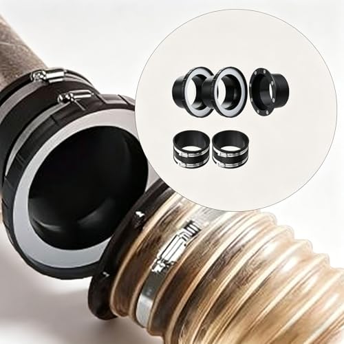 Conectores ABS de 4 pulgadas para manguera de vacío de carpintería pack de 12 piezas 8