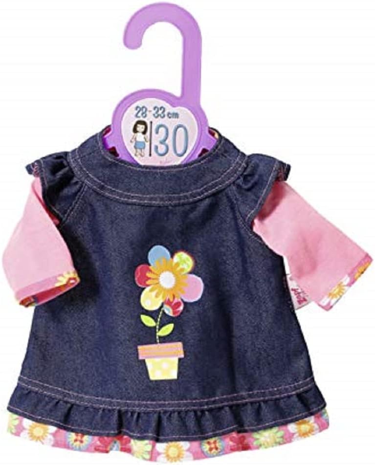 Zapf Creation Dolly Moda 870761 Denim Dress 30 cm Pink Blue