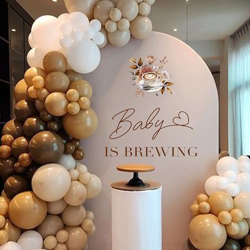 Vinilo decorativo coffee para baby shower 10x20 in miniatura 1