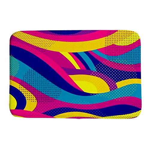 Tapis de bain en velours corail haute densité absorbant et doux