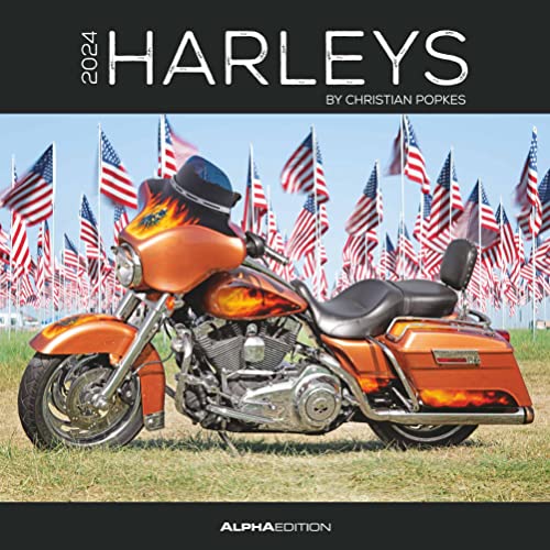 Certificato FSC Alpha Edition Calendario 2024 da muro HARLEY, 12 mesi, 30x30 cm