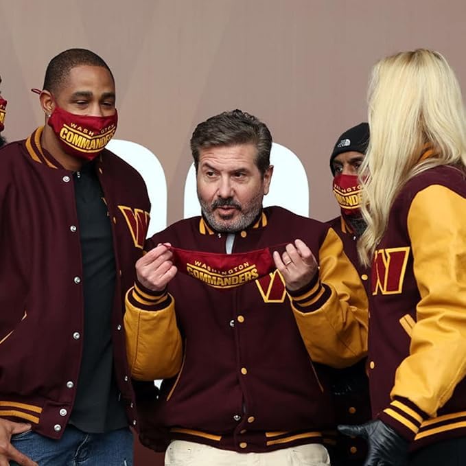 American Football Club Washingtoon Com-manders Wool & Faux Leather Premium Quality Varsity team Jacket for Men4