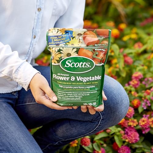 Scotts All Purpose Flower and Vegetable Continuous Release Plant Food, For Outdoor In-Ground Plants, 3 lb. - Image 5