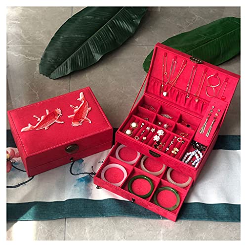 Sublimez votre coiffeuse grâce à la boîte à bijoux vintage brodée style chinois