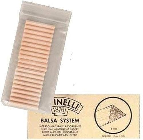 Miniatura 2 de 100 filtros de balsa Savinelli de 0.236 in (5 paquetes)