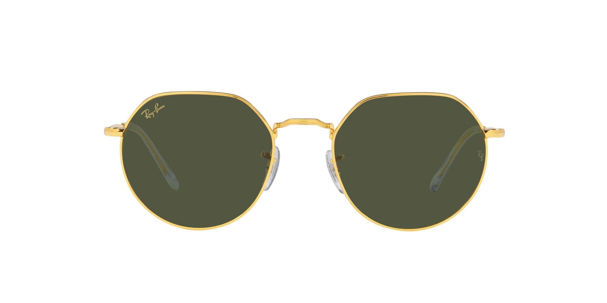 Ray-Ban Unisex Sunglass Jack -  Frame color: Gold, Lens color: Green