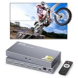 JCHICI Controlador de Videowall Hdmi 2X2, Tela Hd 4K X 2K, Rotação de 180 Graus, 8 Modos de Junção (2X2, 1X2, 1X3, 1X4, 2X1, 3X1, 4X1), Entrada 4K E Saída 1080P, Dispositivo para Streaming de Vídeo