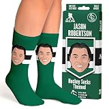 Major League Socks - NHL Jason Robertson Hockey Fan Socks - Ideal Gift for Hockey Lovers - Unisex Apparel for Sports Enthusiasts - Perfect Holiday Gift - Size 7-13