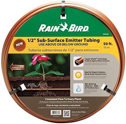 Rain Bird Plastic Drip Irrigation Emitter Tubing 1/2 in. x 50 ft. L