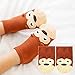 Produktbild Kindersocken Frühling und Sommer Dicke Baumwolle Niedlicher Cartoon Anti-Rutsch-Atmungsaktiver Boden Baby Kurze Socken - Kaffee 2-4 Jahre
