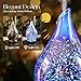 Porseme Oil Diffuser 3D Glass Aromatherapy Ultrasonic Humidifier, Air Refresh Auto Shut-Off, Timer Setting, BPA Free for Home Hotel Yoga Leisure SPA Gift 150ml Last 6H