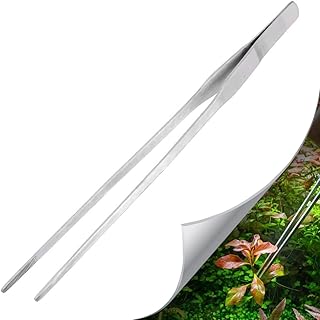 Newlly Aquarium Aquascaping Tools for Fish Tank Aquarium Live Plant (38cm, Straight Tweezers)