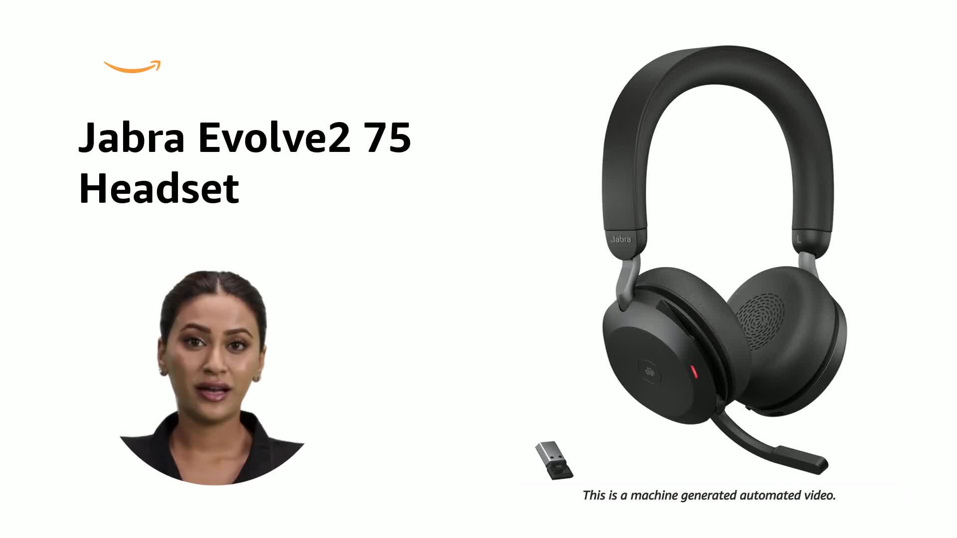 Jabra Evolve2 75 Wireless Headset – Hybrid Work Certified, Active