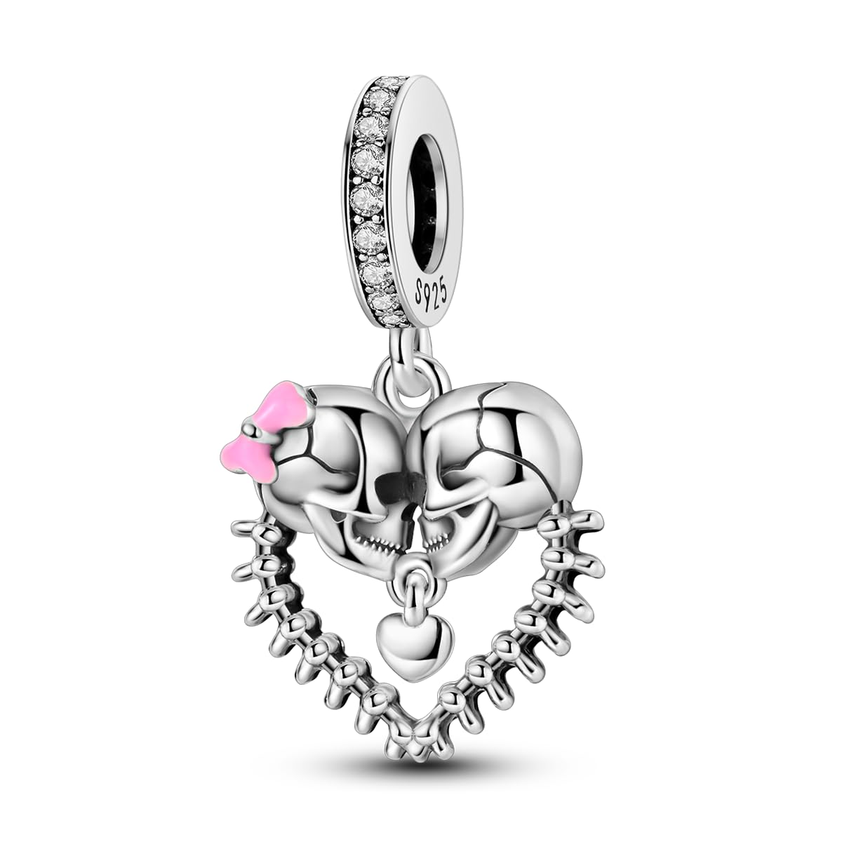 Parmuz 925 Sterling Silber Christams Charm für Armband Schne