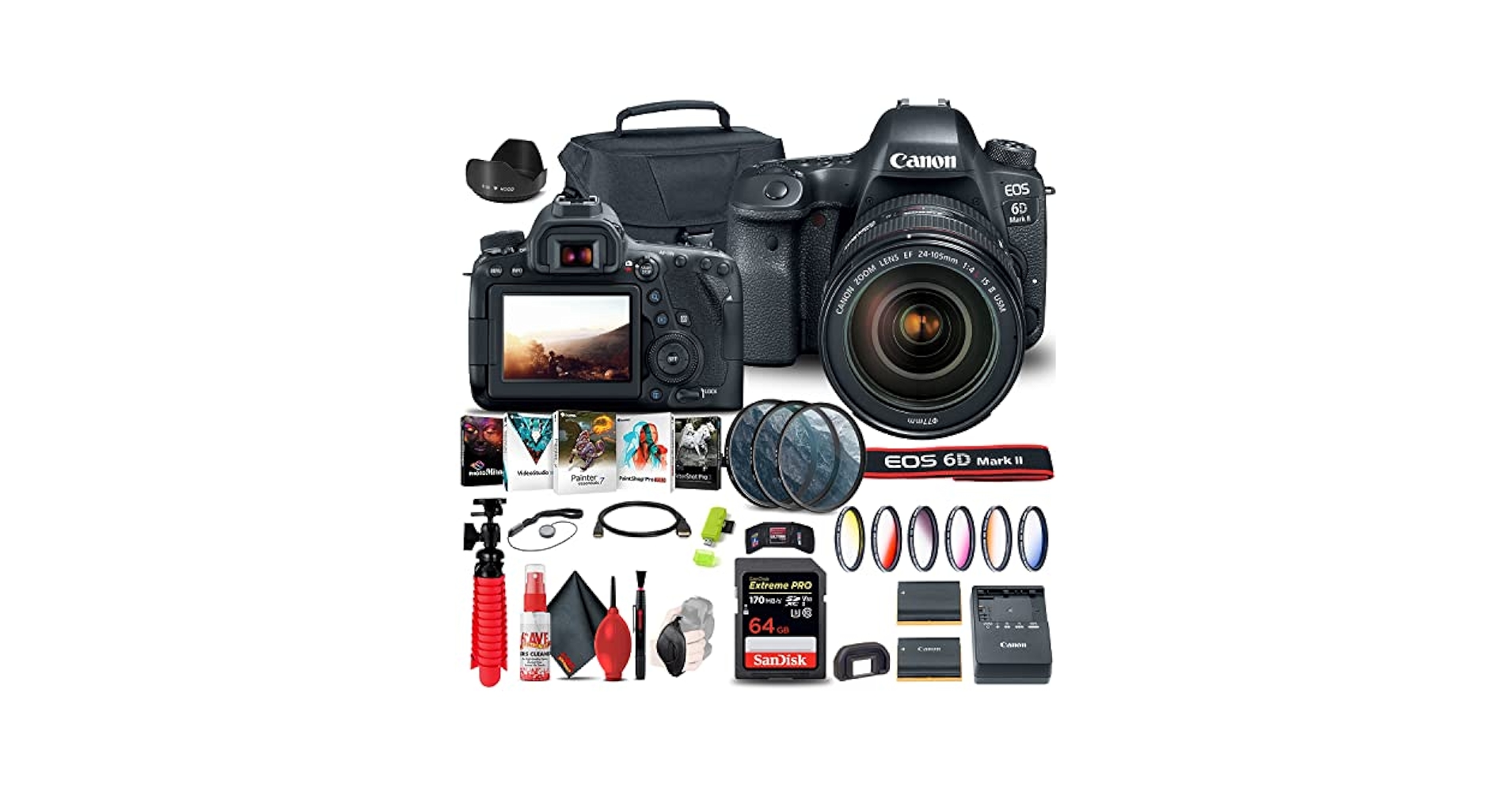 Amazon.com : Canon EOS 6D Mark II DSLR Camera with 24-105mm