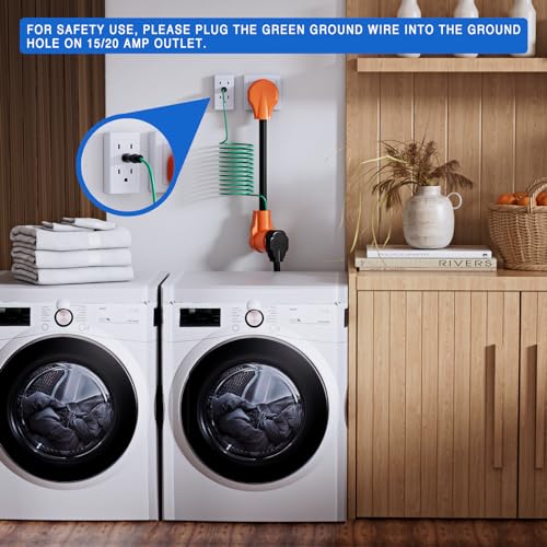 Image of Nilight Dryer Adapter Cord 30 Amp to 30 Amp 3 Prong 125V 3750 Watt Pure Copper Old Dryer Outlet to New Dryer Plug Conversion Heavy Duty 10 Gauge Wire 10-30P to 14-30R 30M /30F