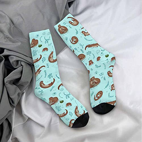 Image of Pehede Socks Mens Fun Dress Socks for Women Funny Novelty Crazy Design Socks