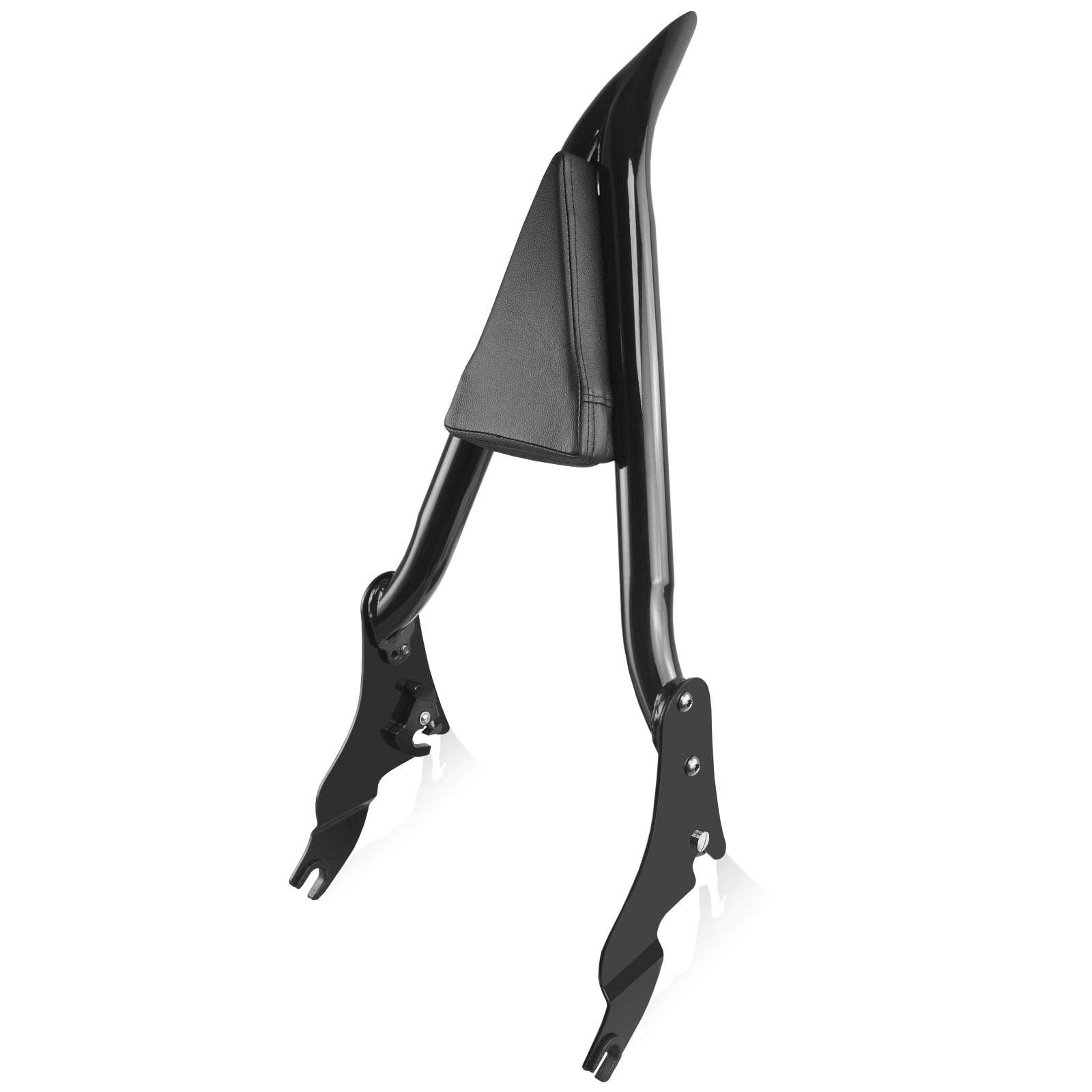 NOVALLA Detachable Sissy Bar Passenger Backrest Rear Pad Fit for Harley Touring Road King Road Glide Street Glide Electra Glide Road King Ultra CVO 2009-2024 (Black)