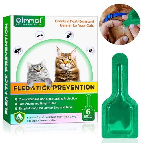 Fllea- en tekenbescherming voor katten en katten, natuurlijke kattenontwormingsdruppels, 2 x 6 pipetten fllea- en tekenbescherming, veilige formule voor zachte effectieve verdediging, snelwerkend - Afbeelding 3