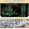 Cat Window Perch Hammock - Glow in The Dark Cordless Foldable Pet Bed with Sturdy Metal Frame & Strong Suction Cups, Star Print Resting Seat for Indoor Cats with Removable Washable Cover #4