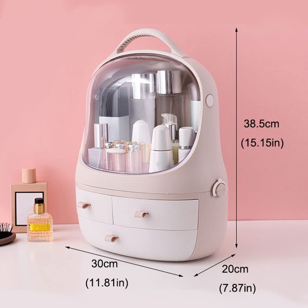 Porta Trucchi Organizer Scatola di immagazzinaggio cosmetico Multi-function Rack for la cura della pelle Prodotto stoccaggio del desktop adatto for il comò da camera letto bagno Vanity(A)
