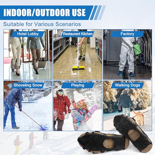 Crampons à glace sans pointes antichoc pour chaussures et bottes