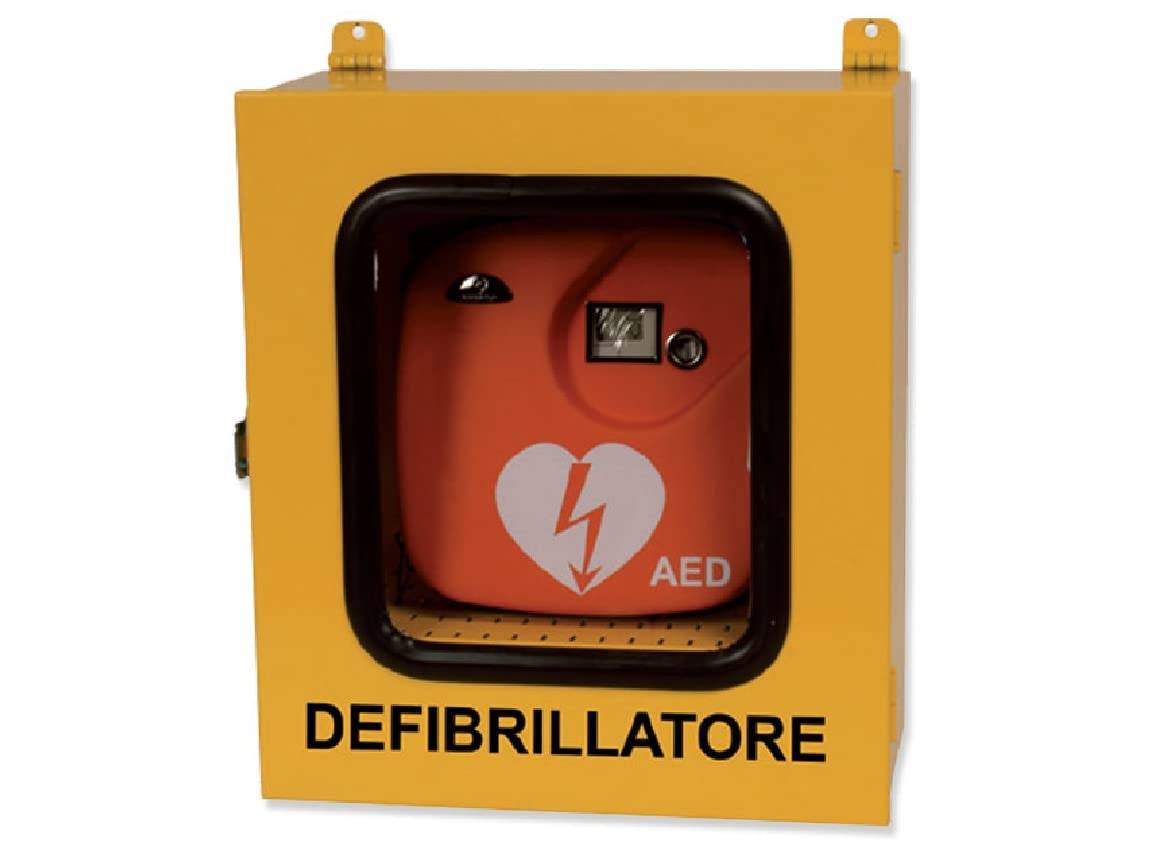 Gima 35335 Armadietto per Defibrillatori, Uso Esterno con Allarme