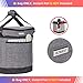 HOMEST 2 Compartments Carry Bag for 6 Quart Instant Pot, Pressure Cooker Travel Tote Have Accessory Pockets for Spoon, Measuring Cup, Steam Rack, Insulated Carrier with Easy to Clean Lining, Gray