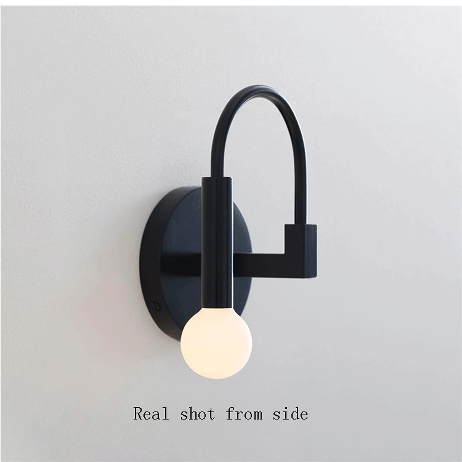 lampa ścienna Nowoczesne światło Nordic Sypialnia Wirniowa Lampa Ściana LED Światło zamontowane na ścianie Hotel nocny Lampa Ścienna Dekoracja Tło Żelaza Ścienne Lampa 10 W Oświetlenie wewnętrzne kink