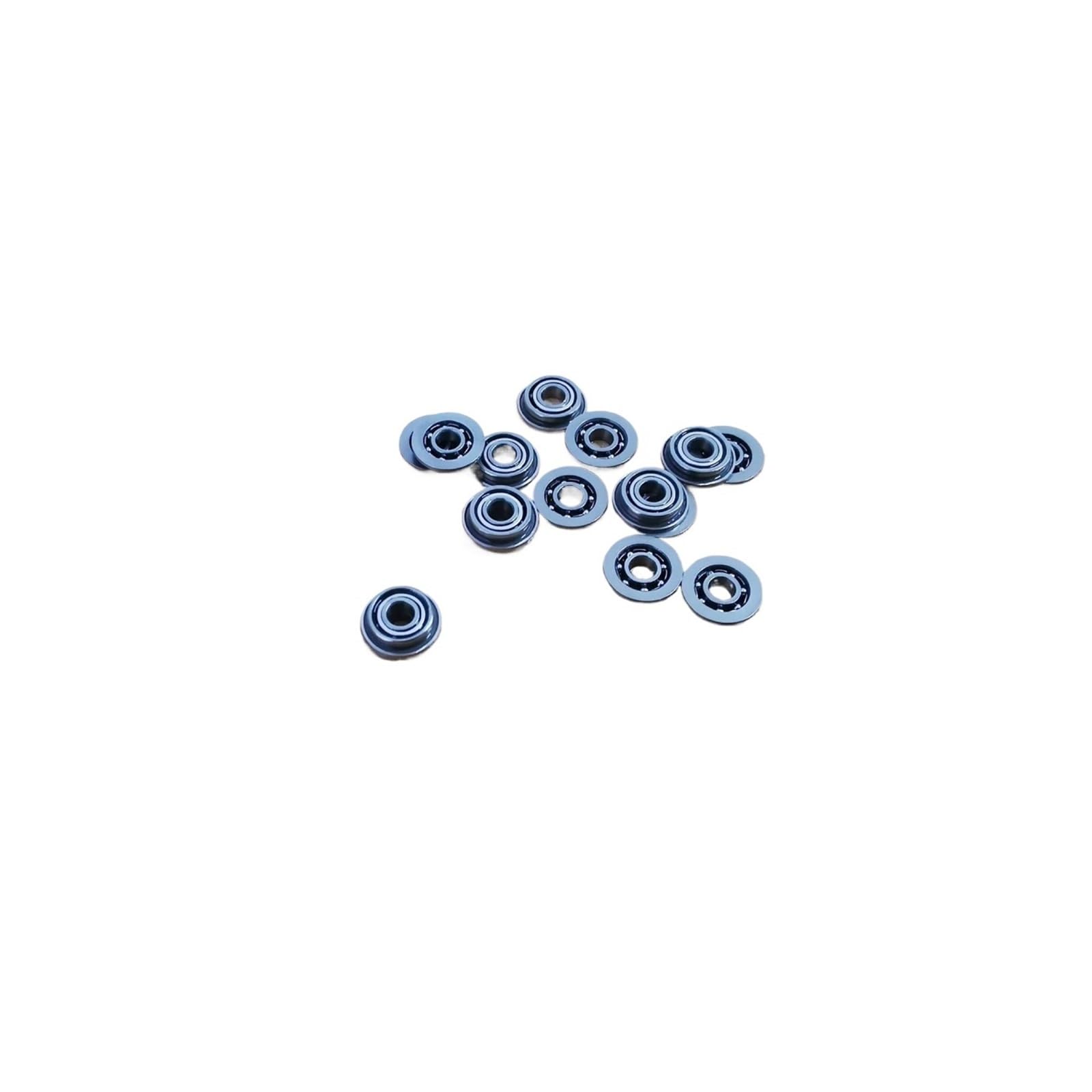 KNIUWMBMH 20pcs SF682K Open P5 Miniature Flanged Ball Bearings 2x5x1.5mm Flange Bearing