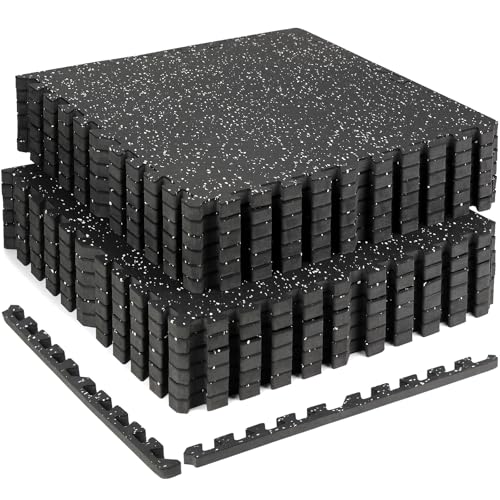 HIAARO 0.79in Extra-Thick 48 Sq Ft Exercise Equipment Mats, 12